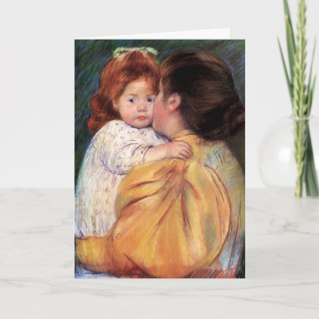 Maternal Kiss | Mary Cassatt Card Kort (Framsida)