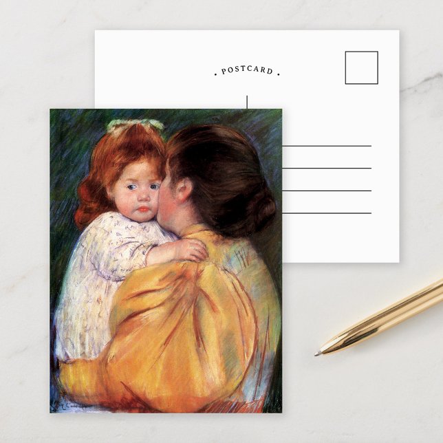 Maternal Kiss | Mary Cassatt vykort (Skapare uppladdad)