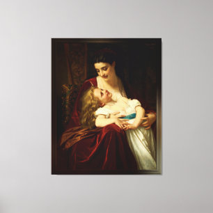 Maternella frågor av Hugues Merle Canvastryck