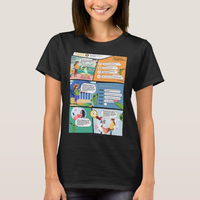 Maternity Technology AI Comics Woman T-Shirt (Framsida)