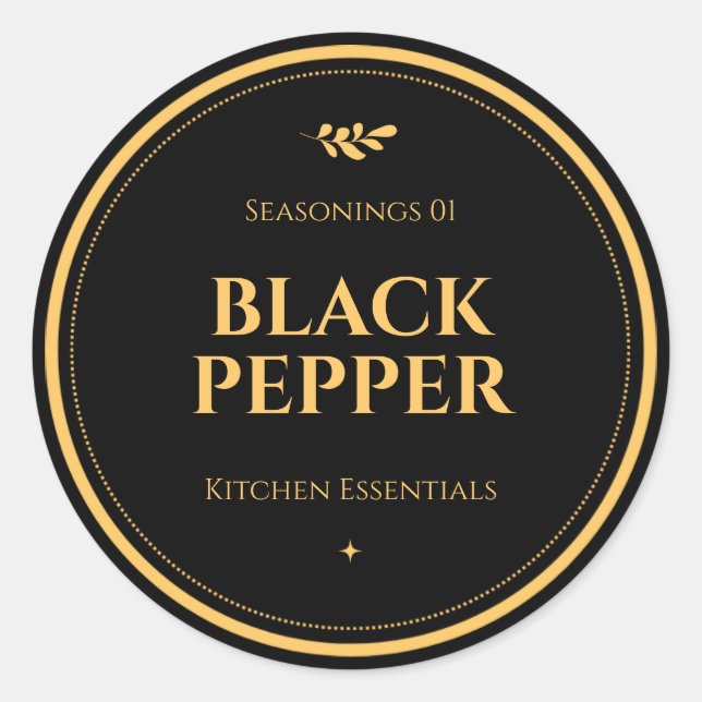 Matetiketter, etiketter för burkar, etiketter för  (Framsida)