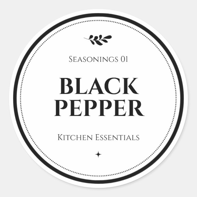 Matetiketter, etiketter för burkar, masonburksetik (Framsida)