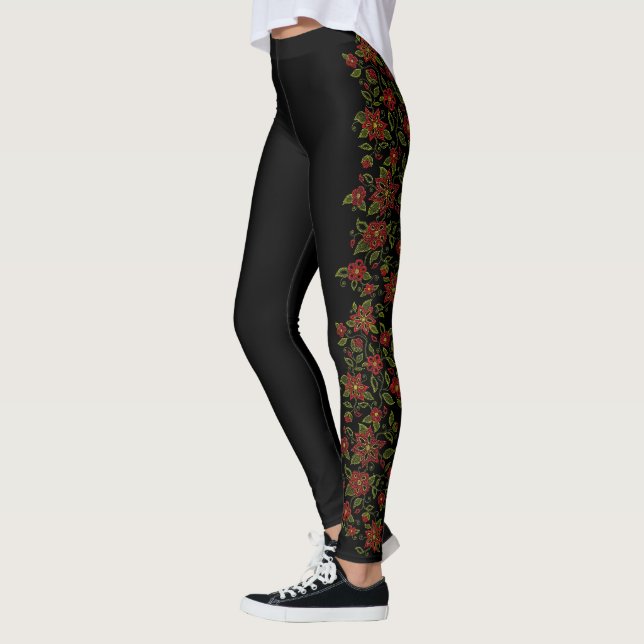 Matetis Leggings Native Beading Art Leggings (Vänster)