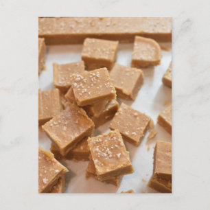 Matfotografering Karamell Havssalt Fudge Vykort