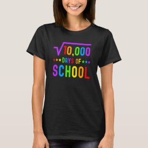 Math 100 dagar skolmatlärare 100 dagar i S T Shirt