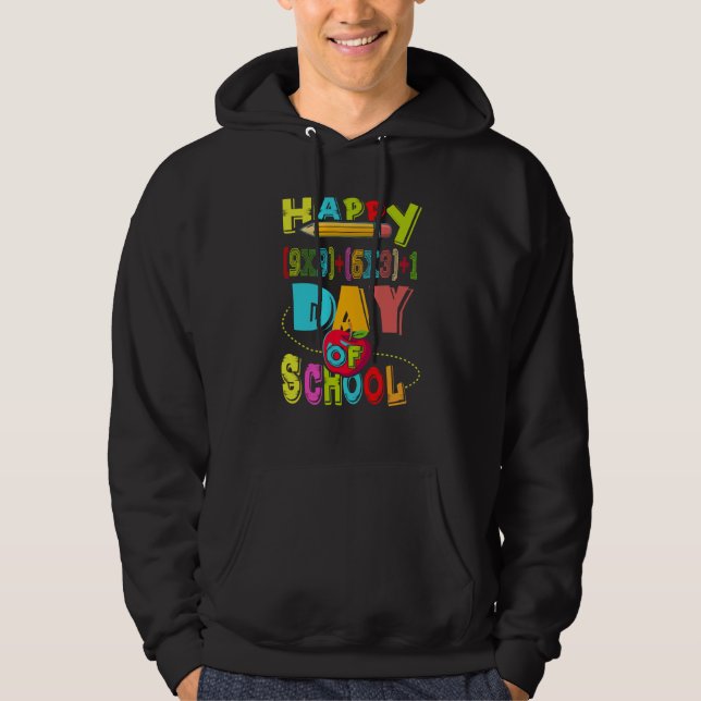 Math 100th Day of School 100 days of school teache Hoodie (Framsida)