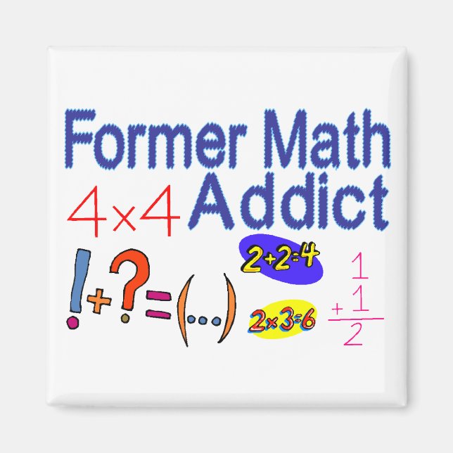 Math Addict Magnet (Framsidan)