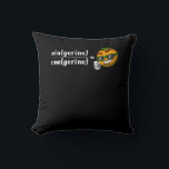 Math Algebra Tangerine Funny Science Joke Kudde<br><div class="desc">Math Algebra Tangerine Funny Science Joke design for matematics älskare.</div>