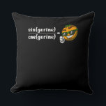 Math Algebra Tangerine Funny Science Joke Kudde<br><div class="desc">Math Algebra Tangerine Funny Science Joke design for matematics älskare.</div>