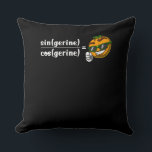 Math Algebra Tangerine Funny Science Joke Kudde<br><div class="desc">Math Algebra Tangerine Funny Science Joke design for matematics älskare.</div>