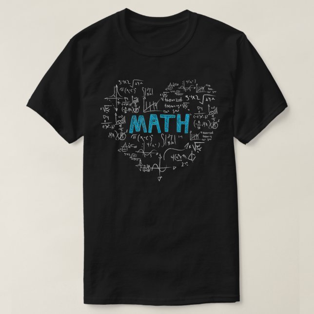 math älskare hjärmathematik Geek presentpojkar m T Shirt (Design framsida)