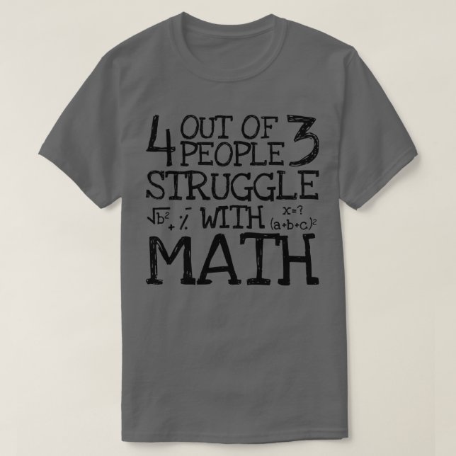 Math Älskare Pun Joke T Shirt (Design framsida)