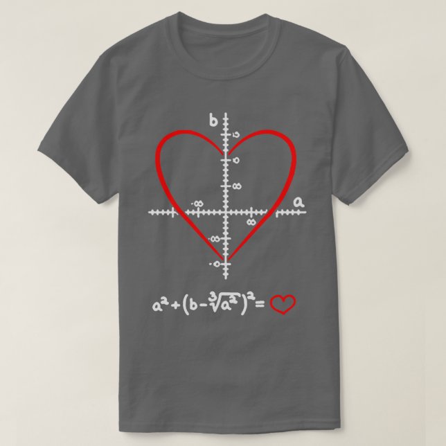 Math Älskare Roligt Skills Funny Valentines day pr T Shirt (Design framsida)
