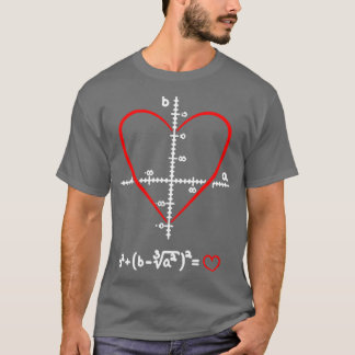 Math Älskare Roligt Skills Funny Valentines day pr T Shirt