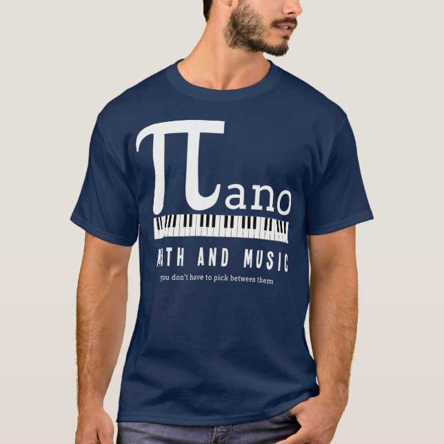 Math and Music Inspired Design T Shirt (Framsida)
