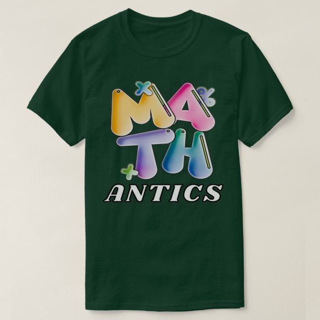 Math Antics 1 T Shirt (Design framsida)
