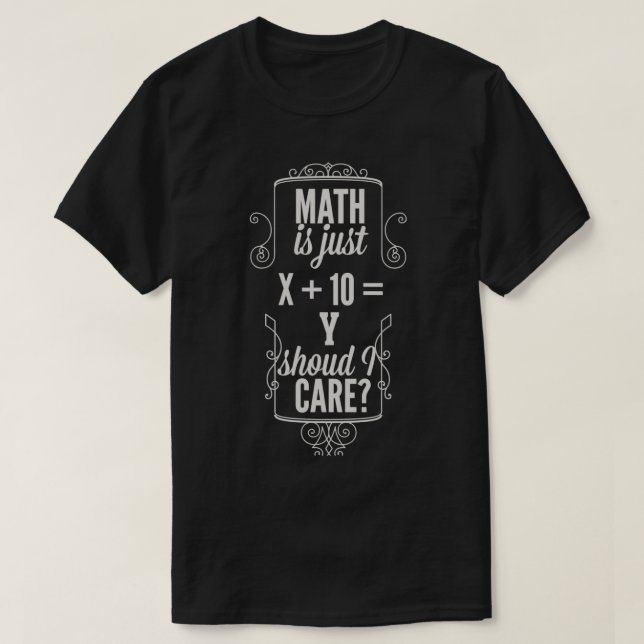 Math är bara t shirt (Design framsida)