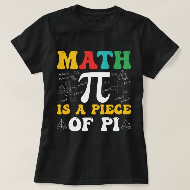 Math är Biet i Pi T-Shirt (Design framsida)