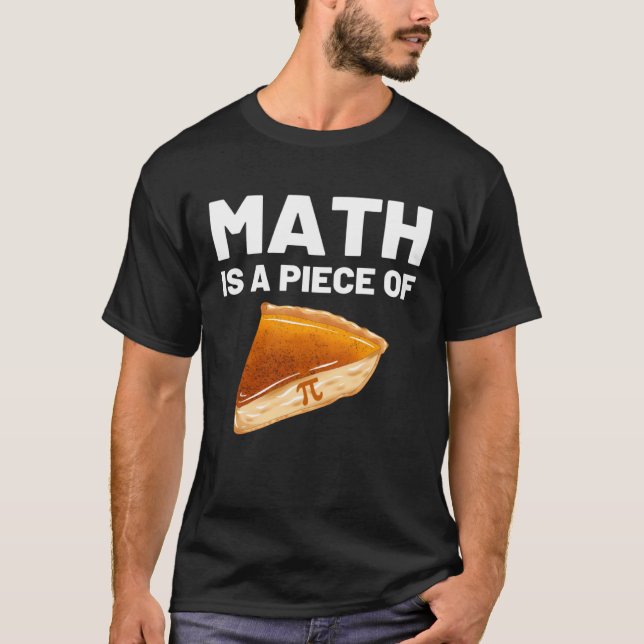 Math är Biet på Paj Pi Day och Math Math Teach T Shirt (Framsida)