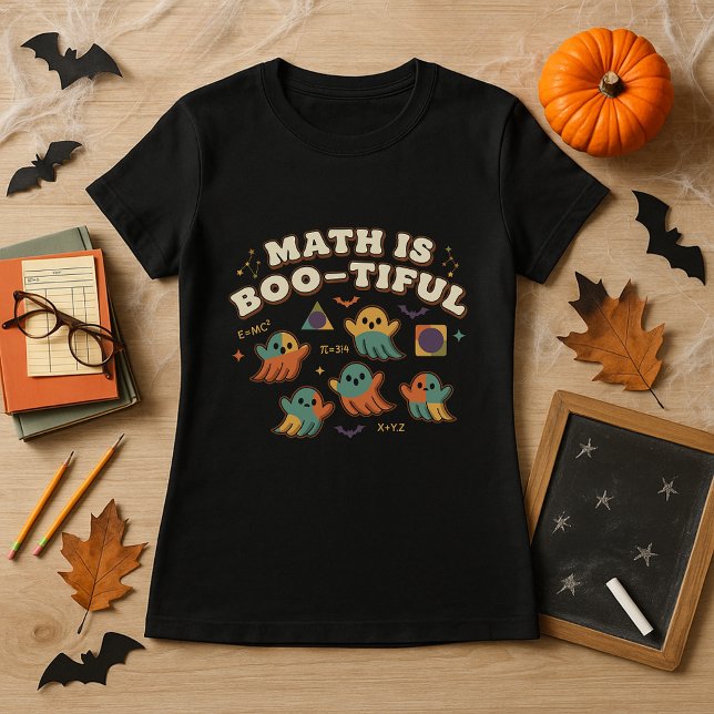 Math är Boo-tiful Lärare Halloween-taloky Math T Shirt (Skapare uppladdad)