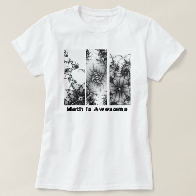 Math är den enorma 1st Fractaldesignen Tee Shirt (Design framsida)
