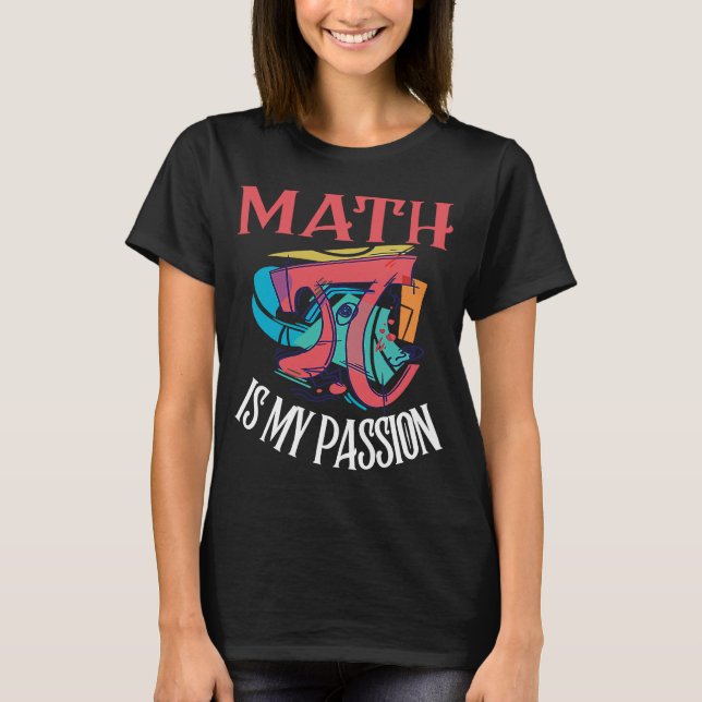 Math är det min passionerade matematiklärare som s t shirt (Framsida)