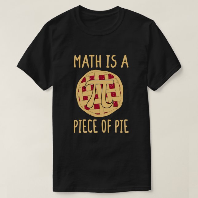 Math är en Biet av Paj Funny Pi Dag 3.14 Math T Shirt (Design framsida)
