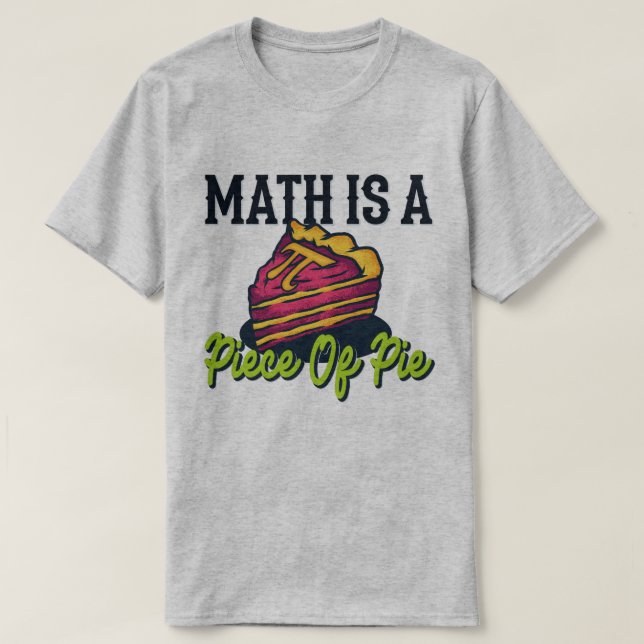 Math är en Biet av Paj Funny Pi Dag 3.14 Math T Shirt (Design framsida)