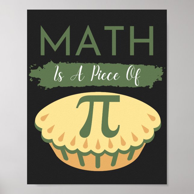 Math är en Biet av Pi Funny Pi Day 2023 Poster (Framsidan)