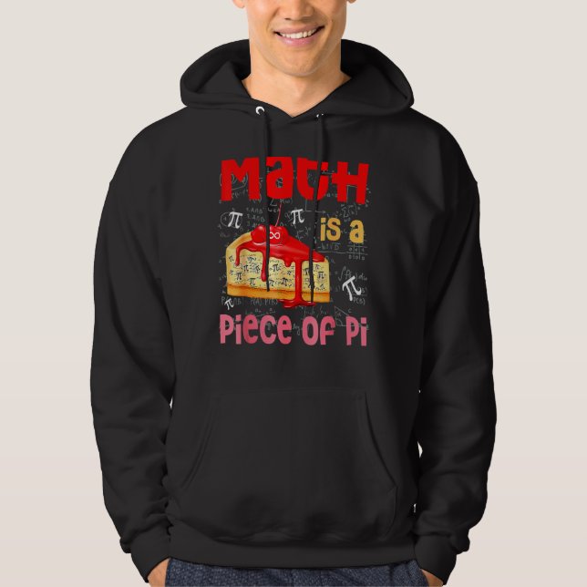 Math är en Biet i Paj Math Pi Day Kids Student 3 Hoodie (Framsida)