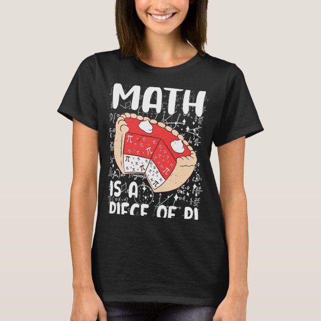 Math är en Biet i Paj Math Symbol Pi Day Math T Shirt (Framsida)