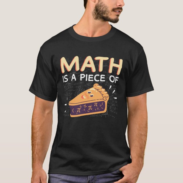 Math är en Biet i Paj Pi Day & Math Calculation T Shirt (Framsida)