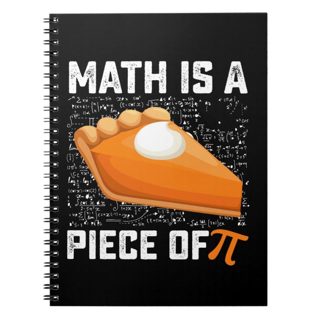 Math är en Biet i pi Day Paj matematik Anteckningsbok (Framsidan)