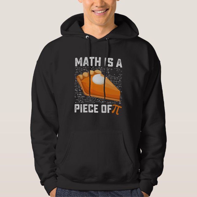 Math är en Biet i pi Day Paj matematik Hoodie (Framsida)