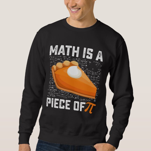 Math är en Biet i pi Day Paj matematik Lång Ärmad Tröja (Framsida)