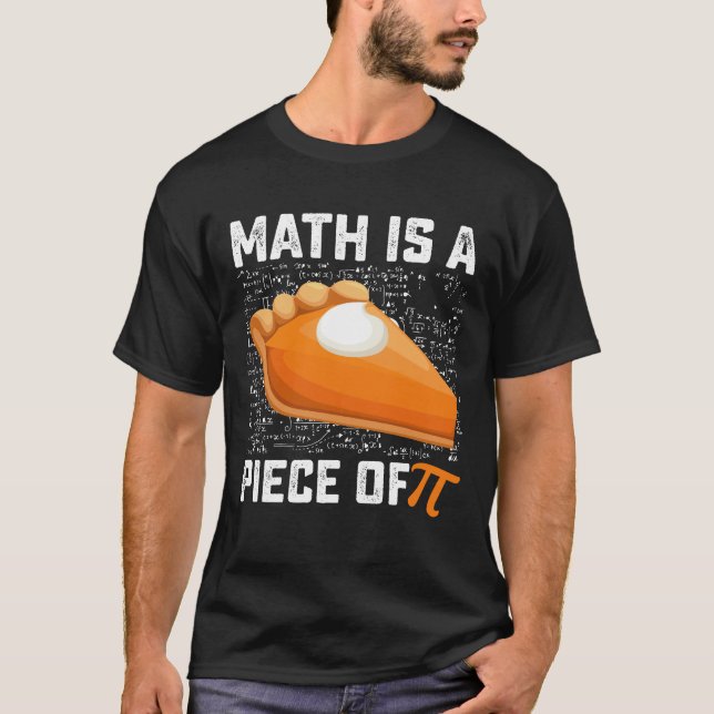 Math är en Biet i pi Day Paj matematik T Shirt (Framsida)