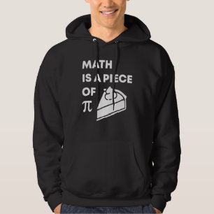 Math är en Biet i Pi Funny Pi Day-läraren Student Hoodie