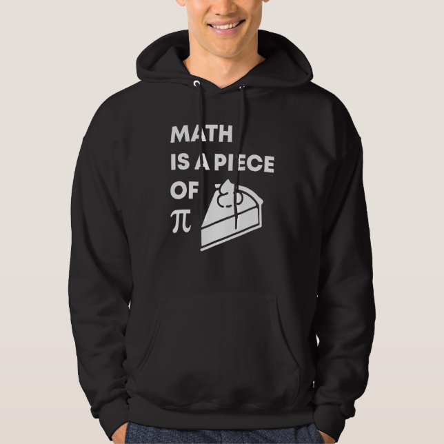 Math är en Biet i Pi Funny Pi Day-läraren Student Hoodie (Framsida)