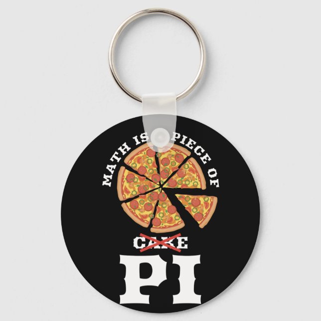 Math är en Biet i pi-gåva från kummeläpple Pi Lyck Nyckelring (Framsida)