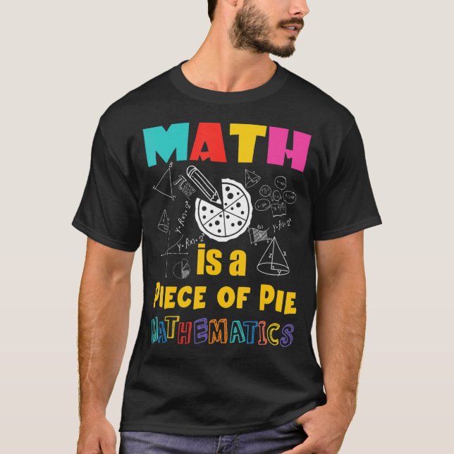 Math är ett Biet i Paj Math Pi Day Kids T Shirt (Framsida)