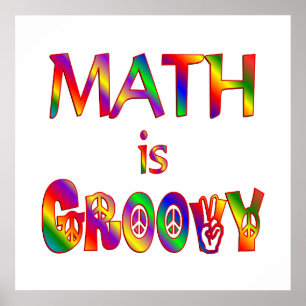 Math är Groovy Poster