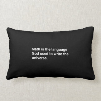 Math är gudspråket lumbarkudde