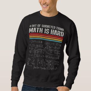Math är hård matematik pun math nerd matematiati lång ärmad tröja