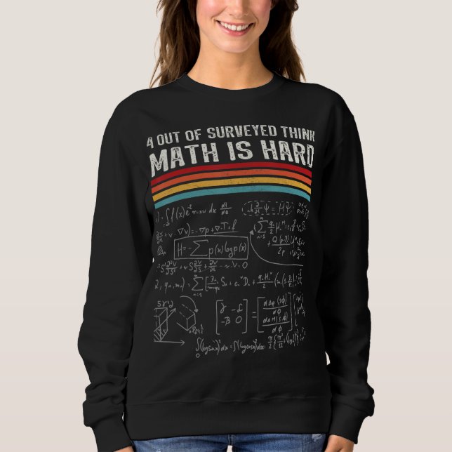 Math är hård matematik pun math nerd matematiati t shirt (Framsida)