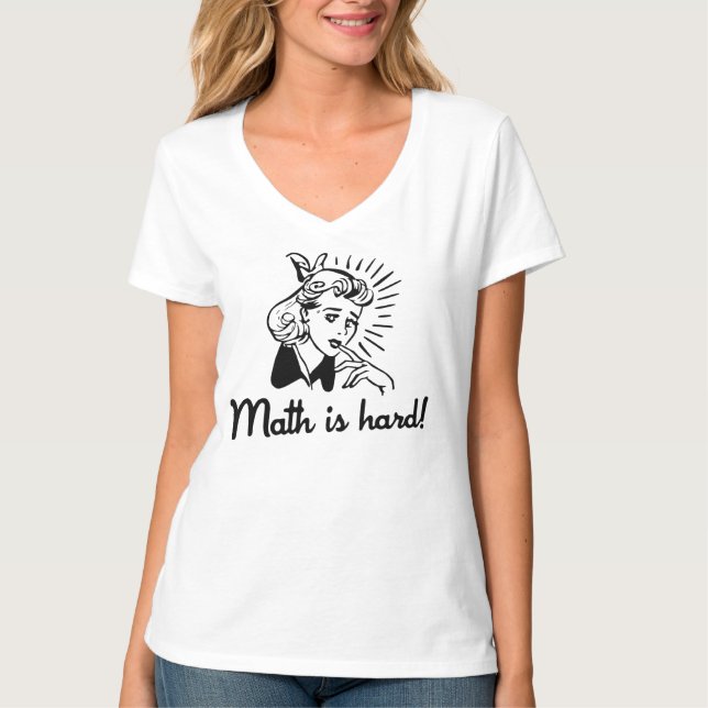 Math är hård t-shirt (Framsida)