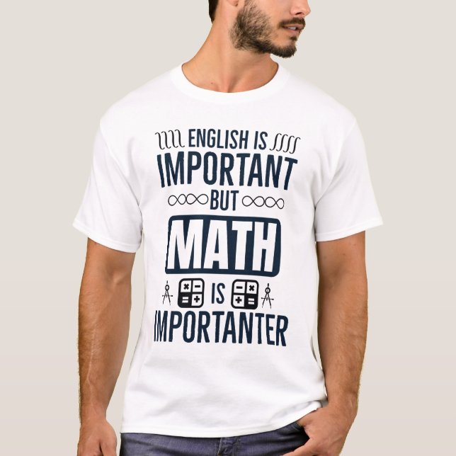 Math är importanter t shirt (Framsida)