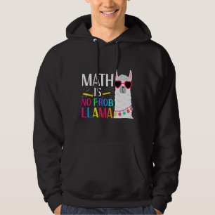 Math är ingen probllama-citattelärare hoodie