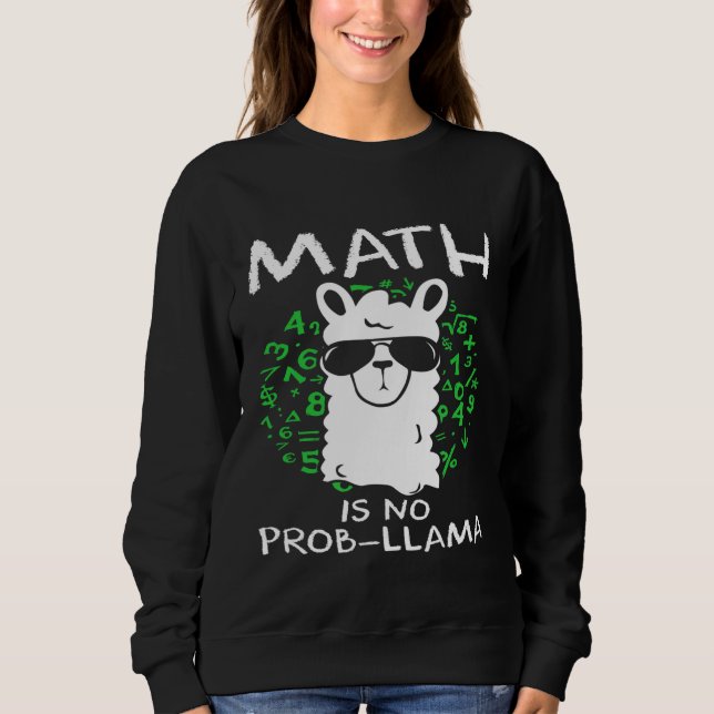 Math är ingen professor Llama-lärare och Studenter T Shirt (Framsida)