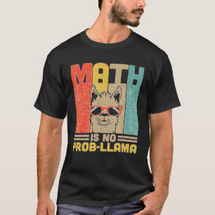Math är ingen professor Llama Math Llama Tees T Shirt