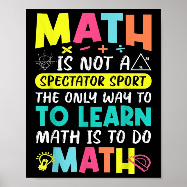 Math är inte en spektator som idrottar Roligten Ba Poster (Framsidan)